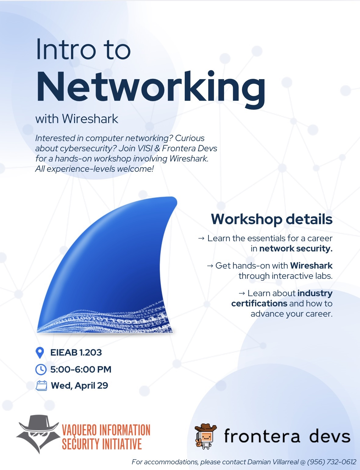 Intro to Networking with Wireshark flyer